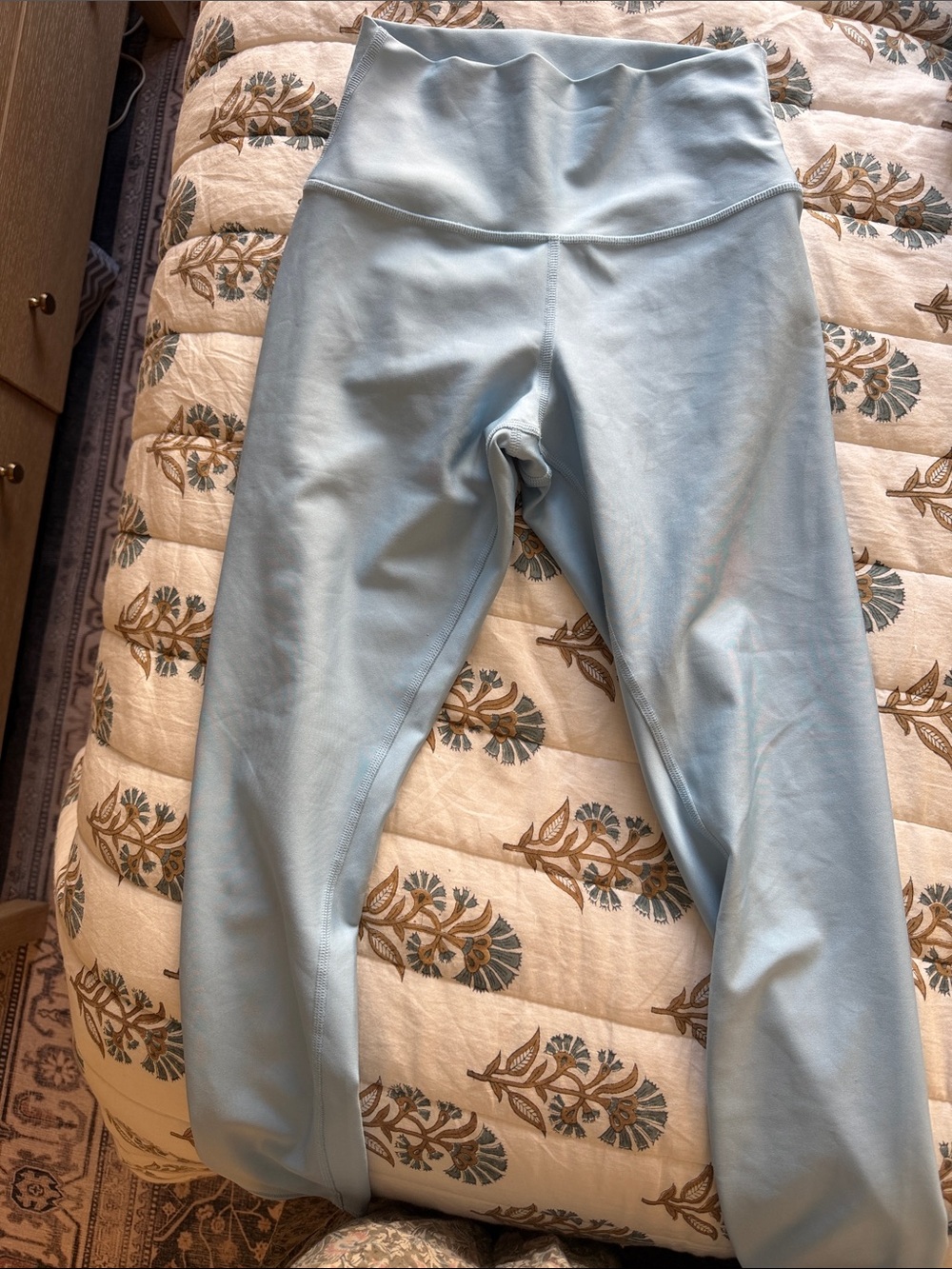Alo Yoga bright blue airlift pants